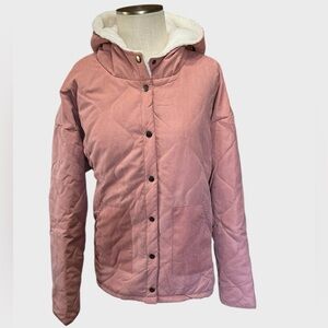 Hem & Thread Blush Quilted Puffer Jacket